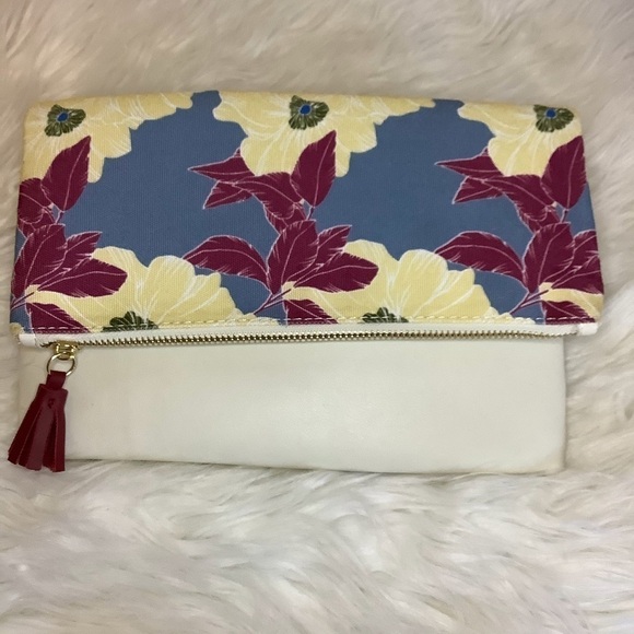 New Rachel Pally Reversible Floral Clutch - Picture 1 of 7